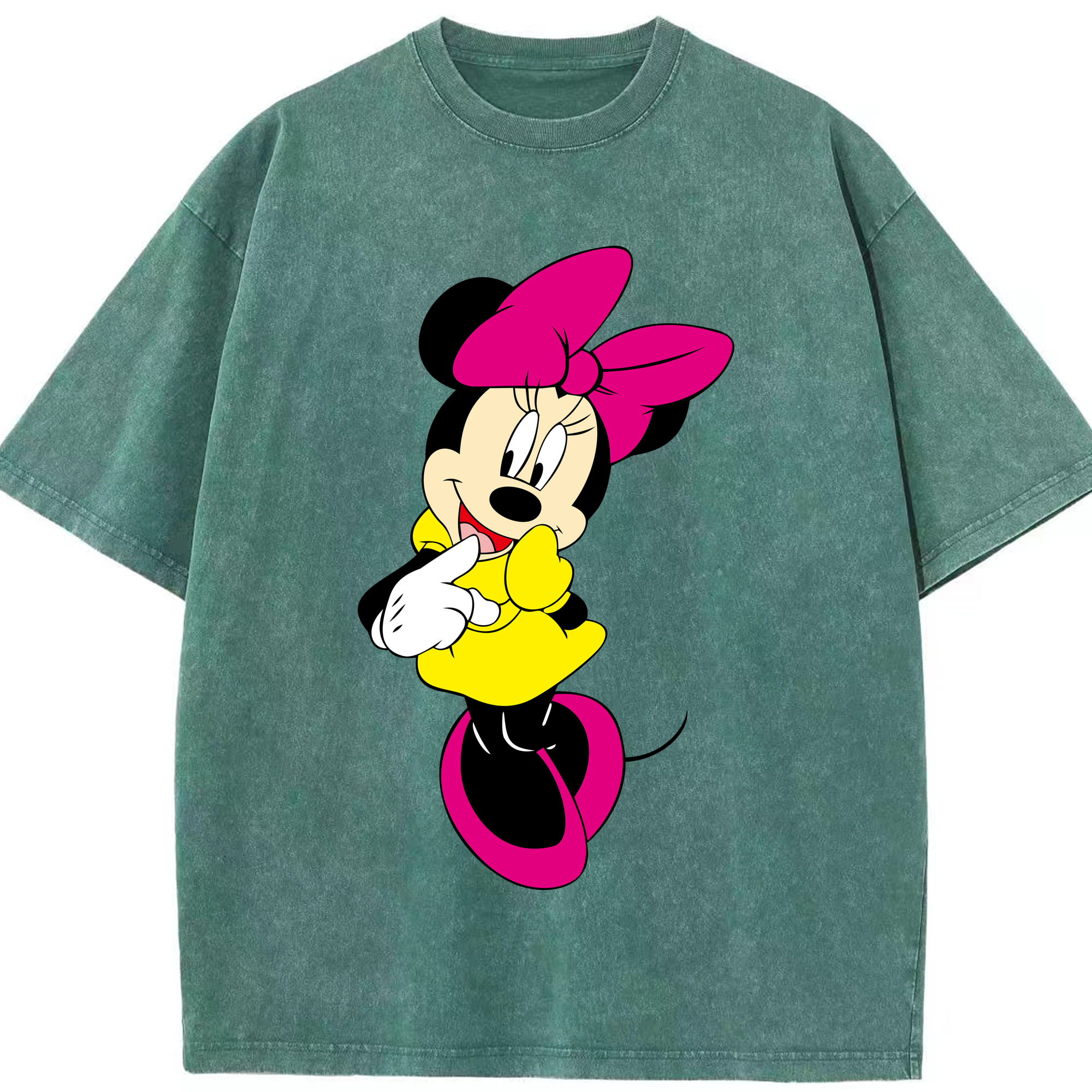 （画像用） ミッキーマウス Mickey Mouse 綿100% ヴィンテージ風 半袖Tシャツ（フロントプリント）